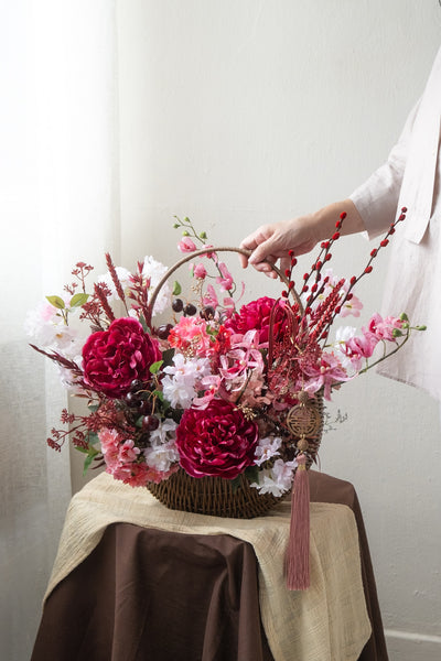 Abundance Glow Woven Basket - 盛樱鸿运