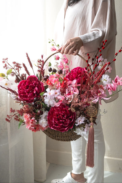 Abundance Glow Woven Basket - 盛樱鸿运