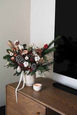 Christmas Frost Vase