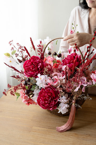 Abundance Glow Woven Basket - 盛樱鸿运