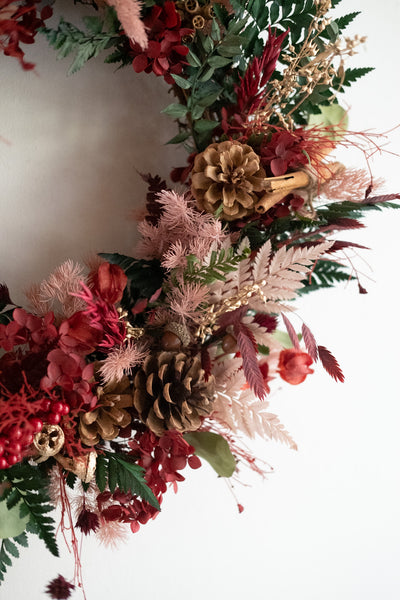 Holly Christmas Wreath — Large