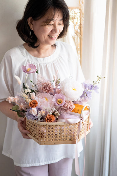 To My Gentlewoman, My Confidant - Flower Gift Basket